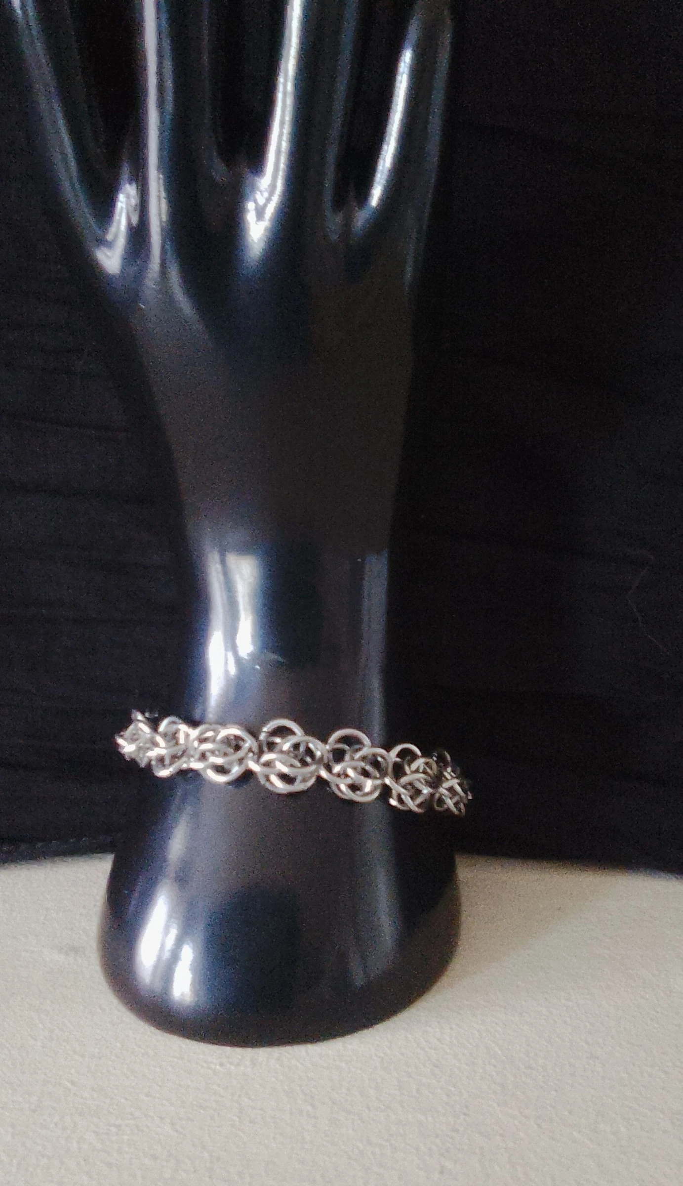 Pulseira unissex chainmail "pois de senteur" – photo 2